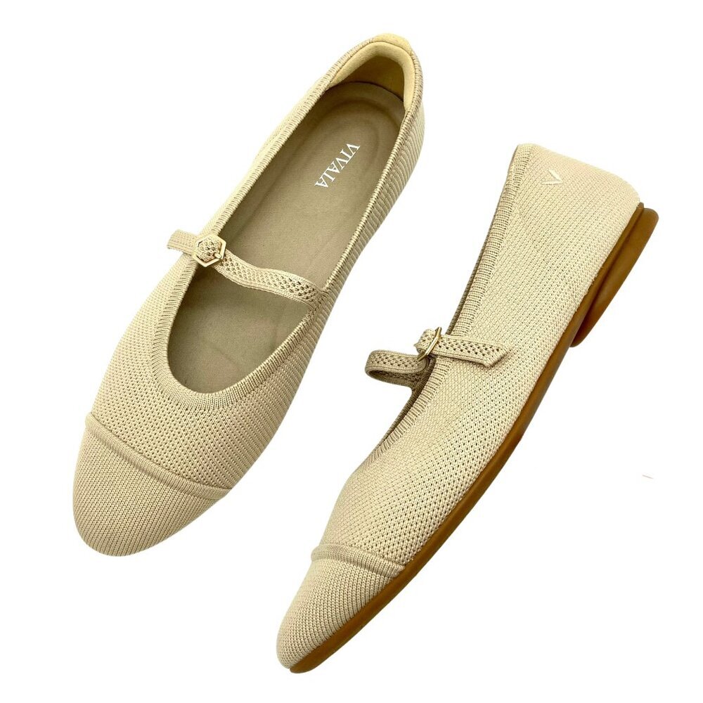 VIVAIA Tamia Mary-Jane Almond Upgraded AdaptAll Strap EU 40 US 9 NWOB